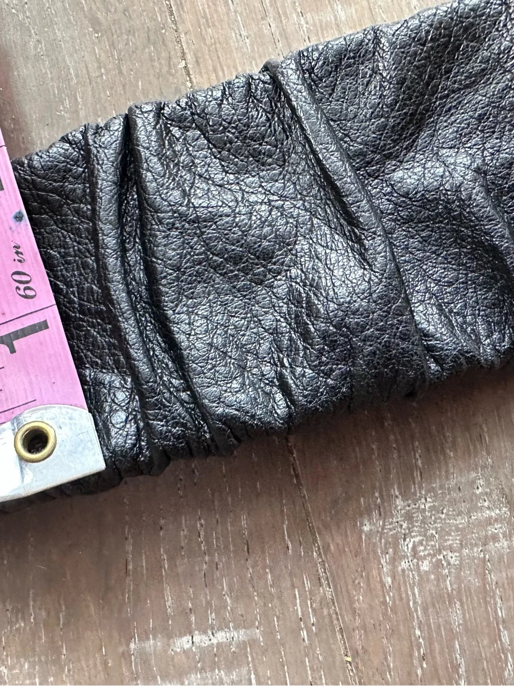 Brighton B60243 Black Croc Embossed Leather Wide Elastic Waist Corset Belt 38